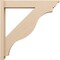 Ekena Millwork 6-in W x 34-in D x 34-in H Funston Trad Rough Cedar Woodgrain TimberThane Outlooker, Primed Tan OUTUR060X34X34FST04RCPR - alternate 2